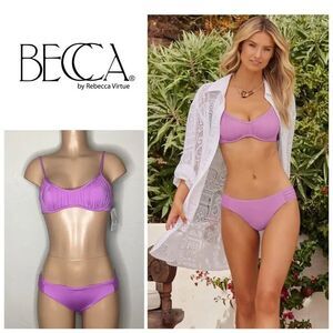 New. BECCA lilac bikini set. Small. Retails $135